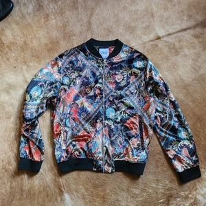 Zara Man Paisley Print Velvet Jacket